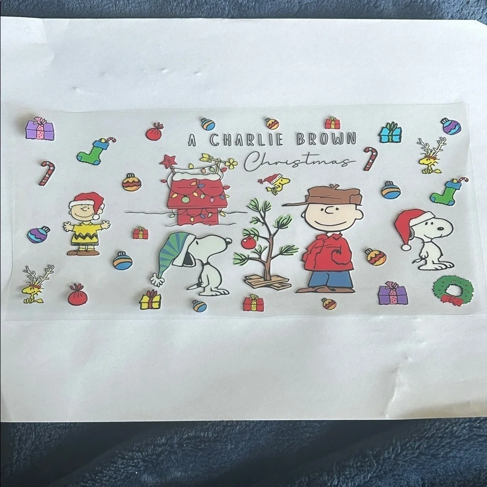 Charlie Brown Christmas Cup Decal
